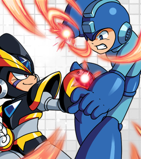 Bass VS MegaMan
New Art.
