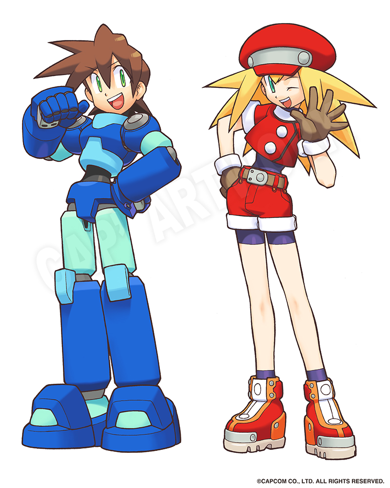 Mega Man and Roll
