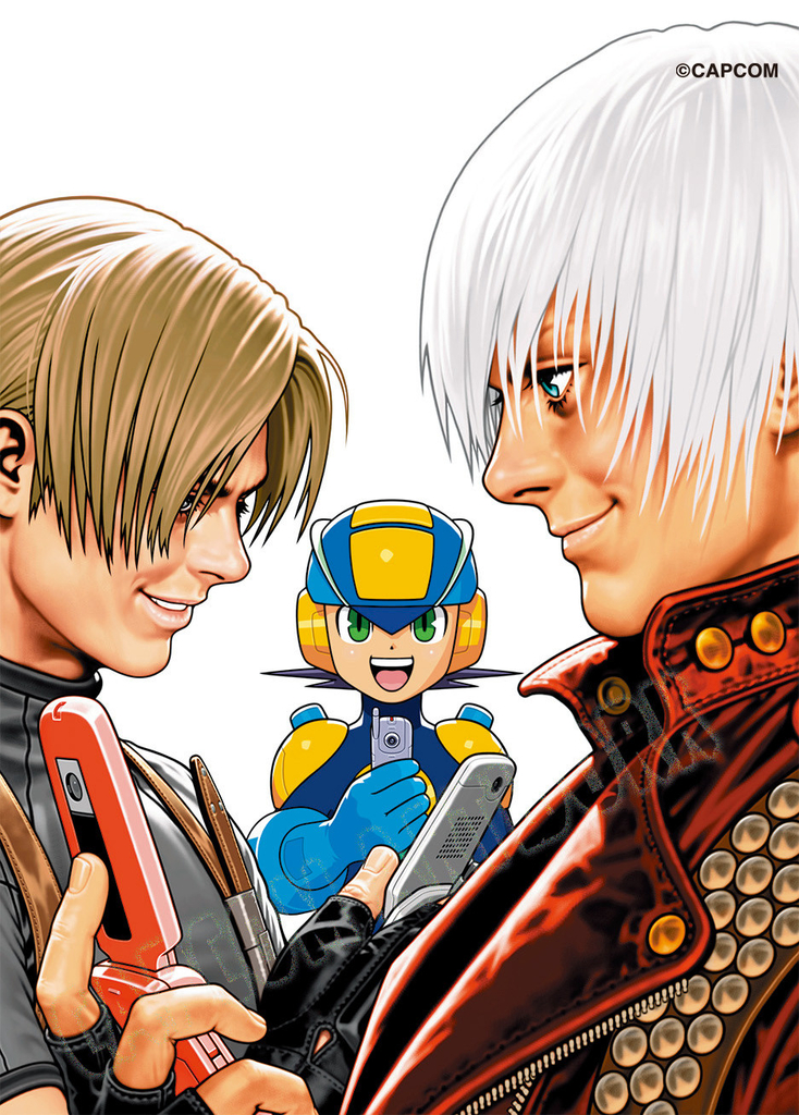 MegaMan and Leon featuring Dante from the Devil May Cry series
